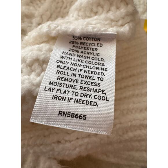 NEW CASLON NORDSTROM Women's Cable Stitch Funnel Neck Sweater Size S - Picture 8 of 9